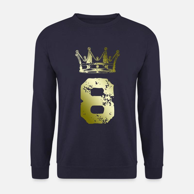 8 Zahl Krone - Unisex Pullover - Navy
