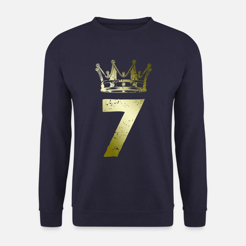7 Number crown - Unisex Sweatshirt - navy