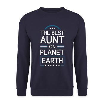 Meilleure tante disant - Sweat-shirt Unisexe - marine - Devant - Alina (178cm) & Michal (187cm)