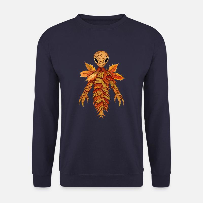 Alien aus Herbstlaub - Unisex Pullover - Navy