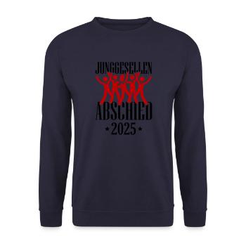 Enterrement de vie de garçon 2025 - Sweat-shirt Unisexe - marine - Devant - Alina (178cm) & Michal (187cm)