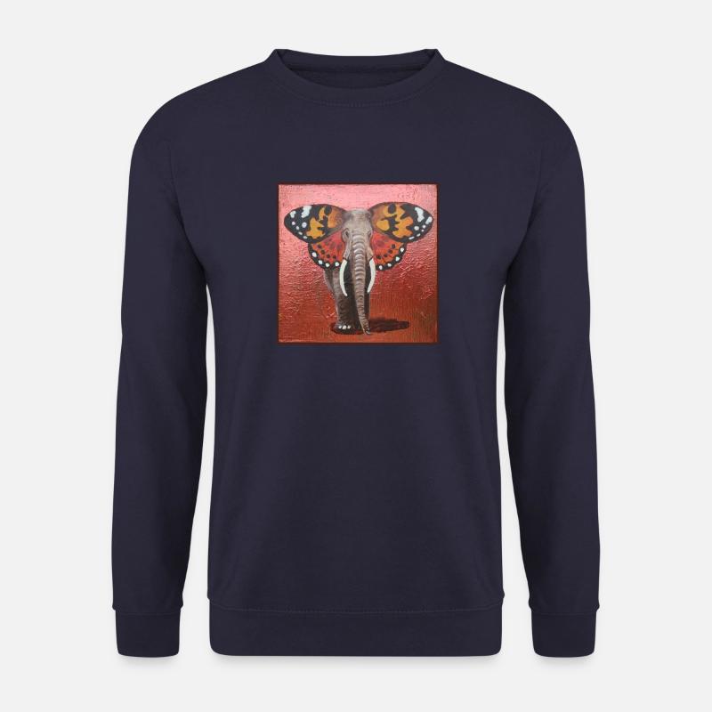 Schmetterling-Elefant - Unisex Pullover - Navy