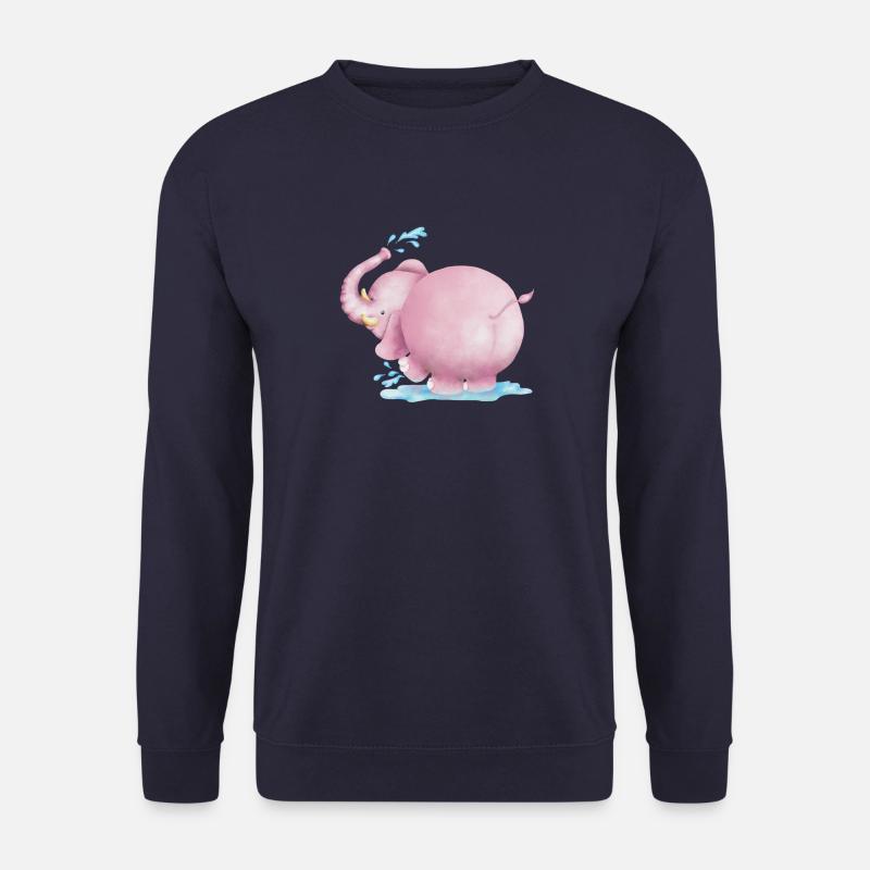 Rosa Elefant - Unisex Pullover - Navy