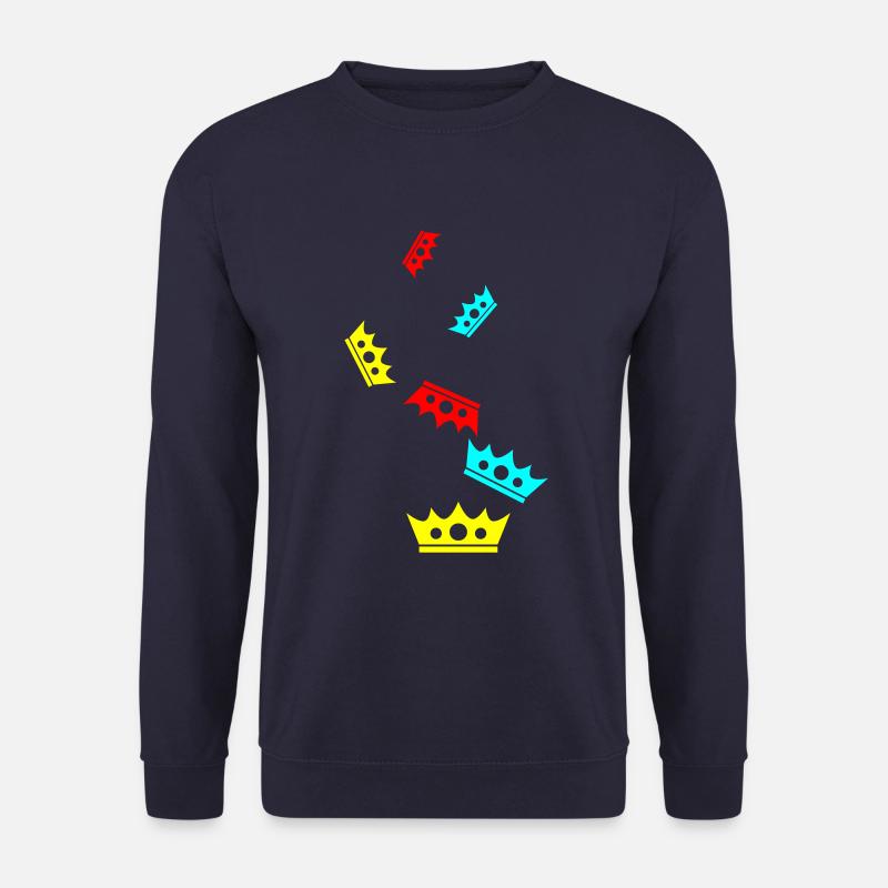 Krone Silhouette icon - Unisex Pullover - Navy