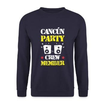 Cancun Party Crew - Unisex Pullover - Navy - Vorne - Alina (178cm) & Michal (187cm)