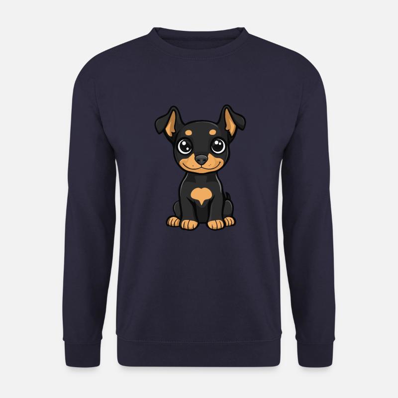 Doberman Hund Niedlich - Unisex Pullover - Navy