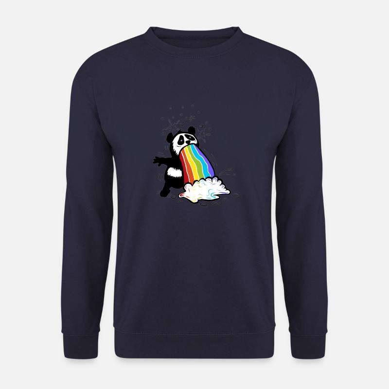 Panda_upchuck - Unisex Sweatshirt - navy