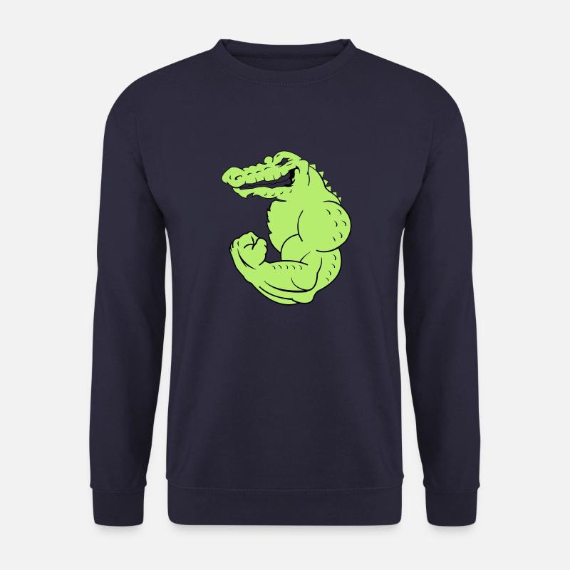 strong_crocodile_2 - Unisex Pullover - Navy