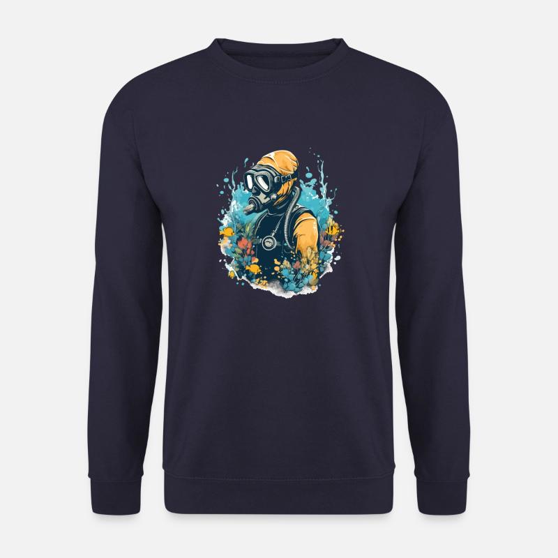 Thierry the diver - Unisex Sweatshirt - navy