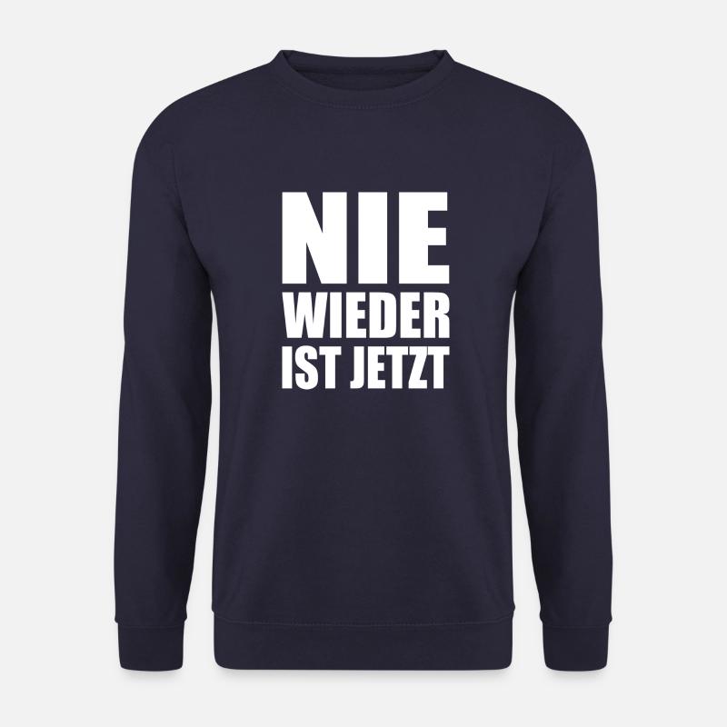Nie wieder ist jetzt - Unisex Pullover - Navy