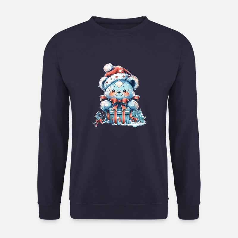 blue teddy 1 - Unisex Pullover - Navy