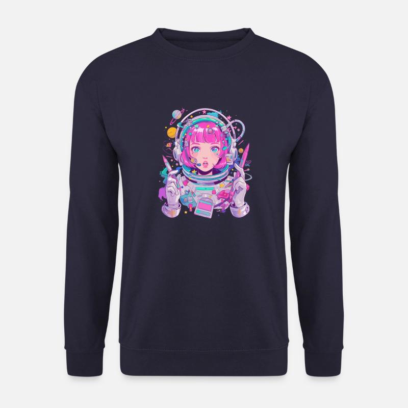 Künstlerischer Astronaut - Unisex Pullover - Navy