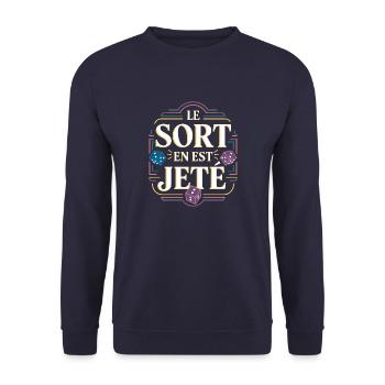 Le sort en est jeté - Sweat-shirt Unisexe - marine - Devant - Alina (178cm) & Michal (187cm)
