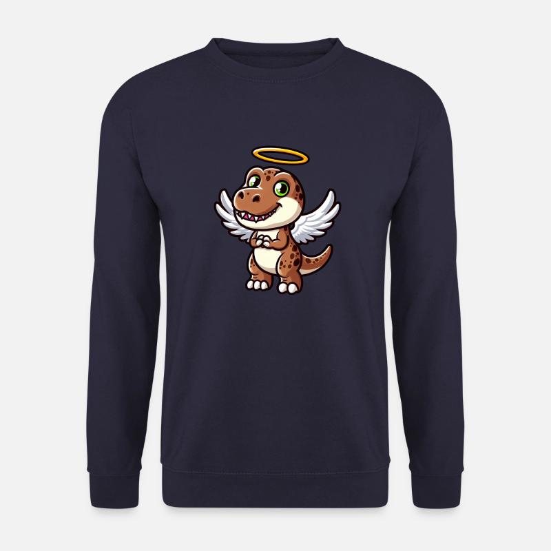 Dino T-Rex Engel Flügel Cartoon - Unisex Pullover - Navy