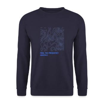 Audiophile - Ressentez la fréquence - Sweat-shirt Unisexe - marine - Devant - Alina (178cm) & Michal (187cm)