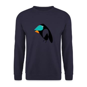 Vogel - Unisex Pullover - Navy - Vorne - Alina (178cm) & Michal (187cm)
