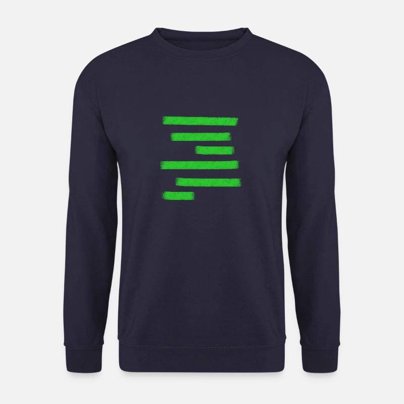 Grüne Farbbalken - Unisex Pullover - Navy