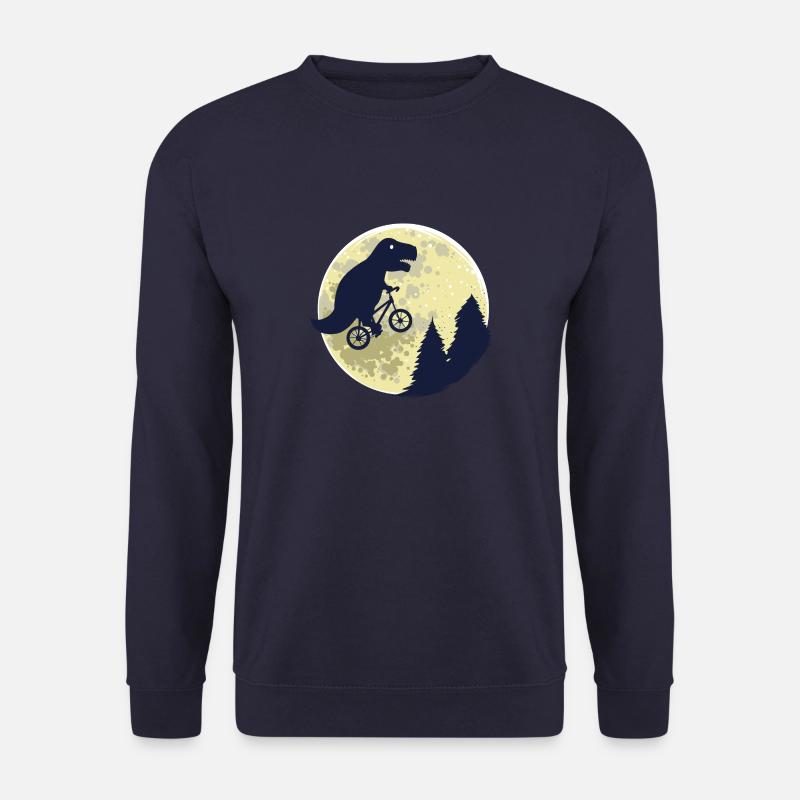 Dinosaurier Mond lustig T-Rex Geschenk Geburt - Unisex Pullover - Navy