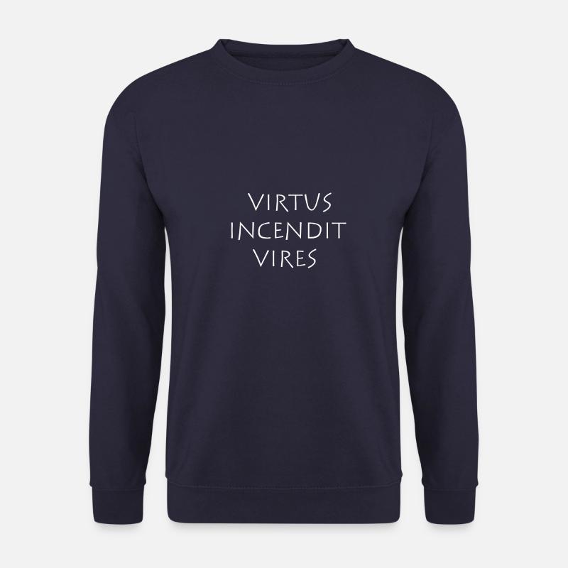Virtus incendit vires - Sweat-shirt Unisexe - marine