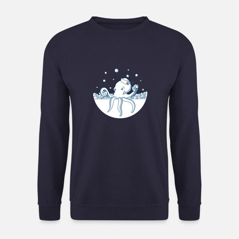 The bathing octopuses - Unisex Sweatshirt - navy