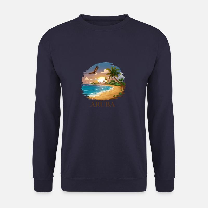 Traumstrand Sonnenuntergang Aruba - Unisex Pullover - Navy