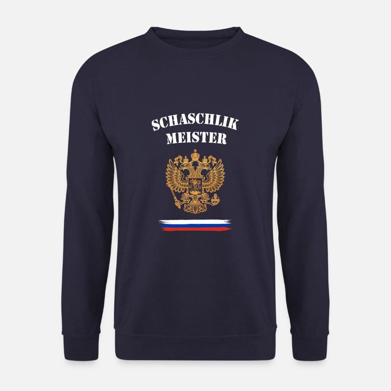 Schaschlikmeister mit Flagge - Unisex Pullover - Navy
