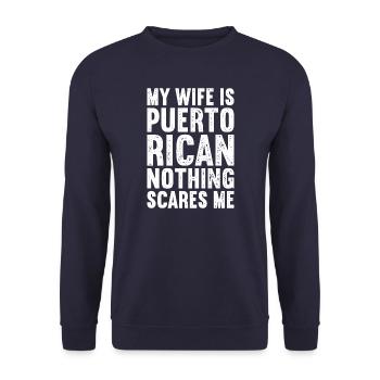 Porto Rico - Sweat-shirt Unisexe - marine - Devant - Alina (178cm) & Michal (187cm)