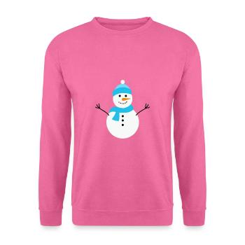 bonhomme de neige - Sweat-shirt Unisexe - rose - Devant