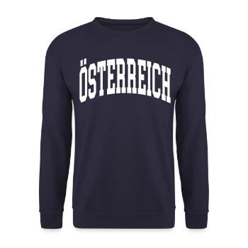 Austria - Unisex Sweatshirt - navy - Front - Alina (178cm) & Michal (187cm)