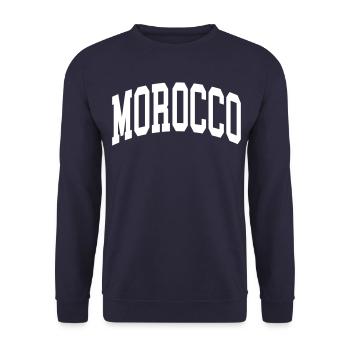 Maroc - Sweat-shirt Unisexe - marine - Devant - Alina (178cm) & Michal (187cm)