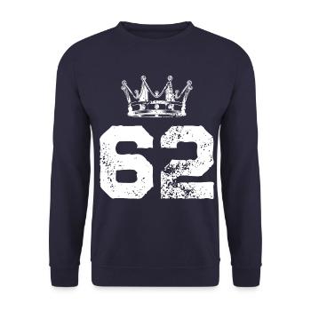 62 Couronne numérique - Sweat-shirt Unisexe - marine - Devant - Alina (178cm) & Michal (187cm)