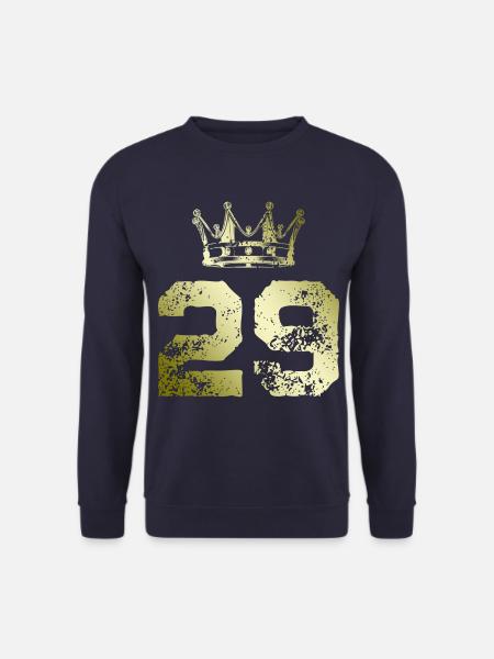 29 Zahl Krone - Unisex Pullover - Navy