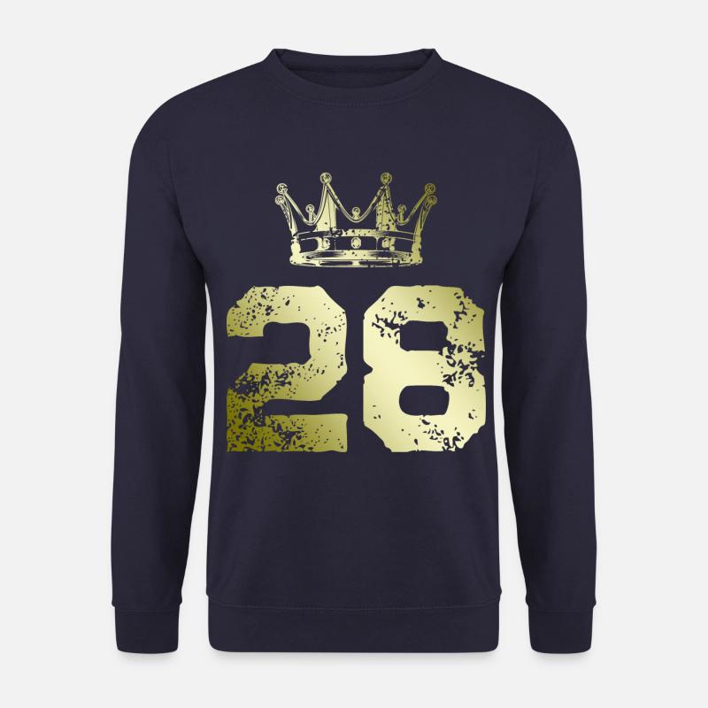 28 Zahl Krone - Unisex Pullover - Navy