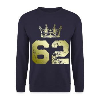 62 Couronne numérique - Sweat-shirt Unisexe - marine - Devant - Alina (178cm) & Michal (187cm)