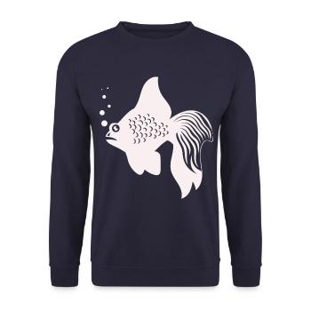 Aquarium de poissons Animal marin Climat Protection de l’environnement - Sweat-shirt Unisexe - marine - Devant - Alina (178cm) & Michal (187cm)