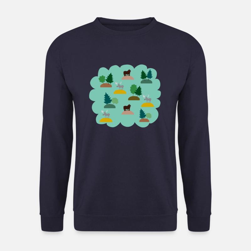 Nice bear and moose - Unisex Sweatshirt - navy