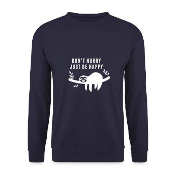 Paresse - Paresse - Sweat-shirt Unisexe - marine - Devant - Alina (178cm) & Michal (187cm)