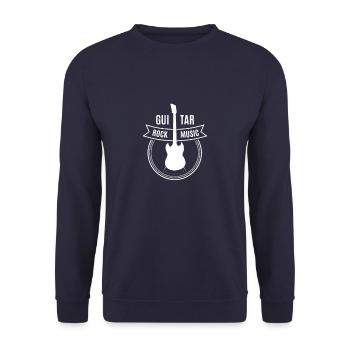 Guitare - guitare - Sweat-shirt Unisexe - marine - Devant - Alina (178cm) & Michal (187cm)