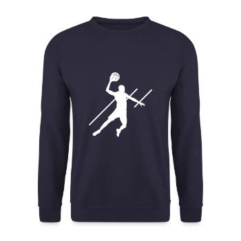 basket-ball - Sweat-shirt Unisexe - marine - Devant - Alina (178cm) & Michal (187cm)