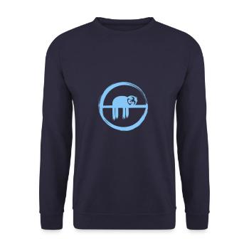 Faultier - Sloth - Sweat-shirt Unisexe - marine - Devant - Alina (178cm) & Michal (187cm)