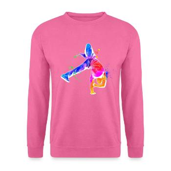 Break Dancer Hip Hop - Unisex Pullover - Pink - Vorne