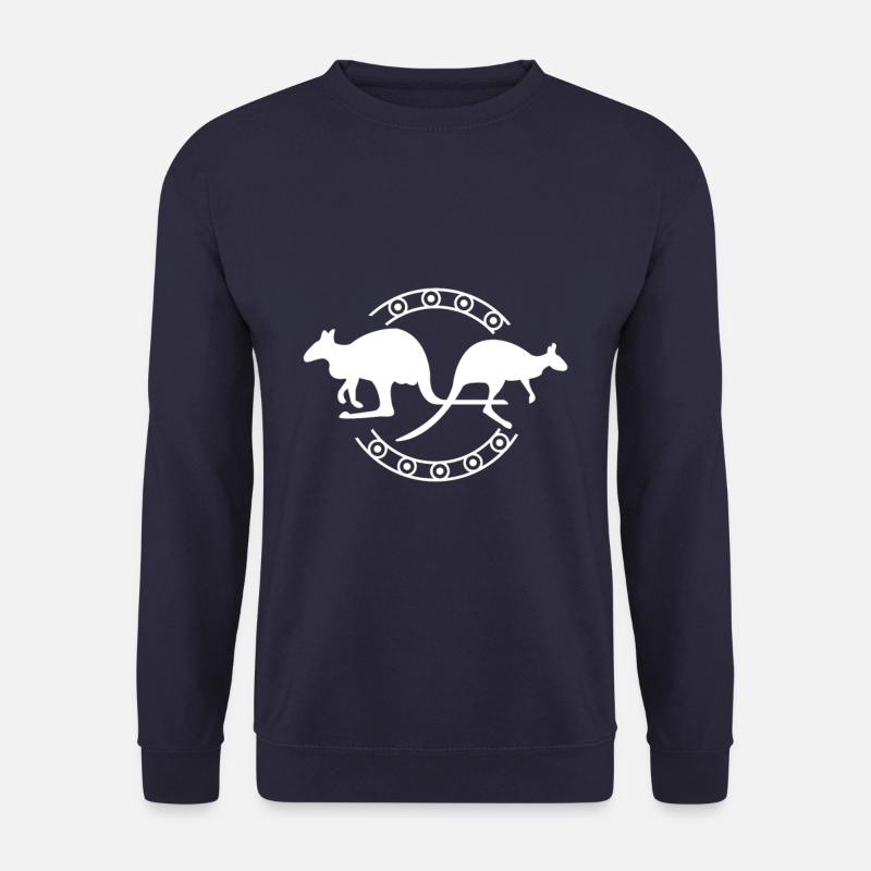 Känguru - Kangaroo / Australia - Naturschutz - Unisex Pullover - Navy