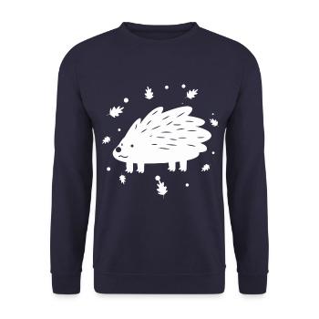 Hérisson - Sweat-shirt Unisexe - marine - Devant - Alina (178cm) & Michal (187cm)
