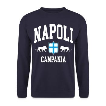Naples - Unisex Sweatshirt - navy - Front - Alina (178cm) & Michal (187cm)