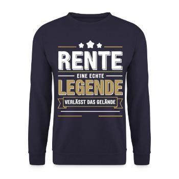 Retirement: A real legend leaves the site - Unisex Sweatshirt - navy - Front - Alina (178cm) & Michal (187cm)