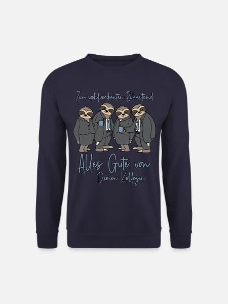 Abschied Kollege Ruhestand Arbeitskollege Rente - Unisex Pullover - Navy
