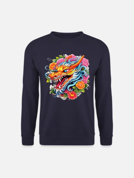 Chinesischer Drache - Unisex Pullover - Navy