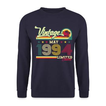 Original juin 1994 Né en 1994 30e anniversaire 94 - Sweat-shirt Unisexe - marine - Devant - Alina (178cm) & Michal (187cm)