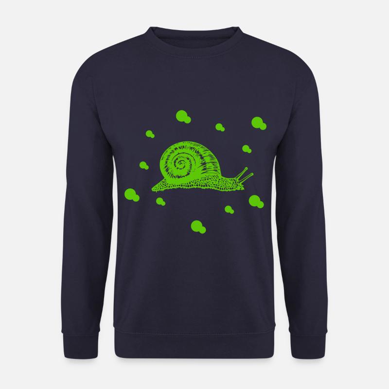 Schnecke - Tier - Ackerschnecke - Naturschutz - Unisex Pullover - Navy