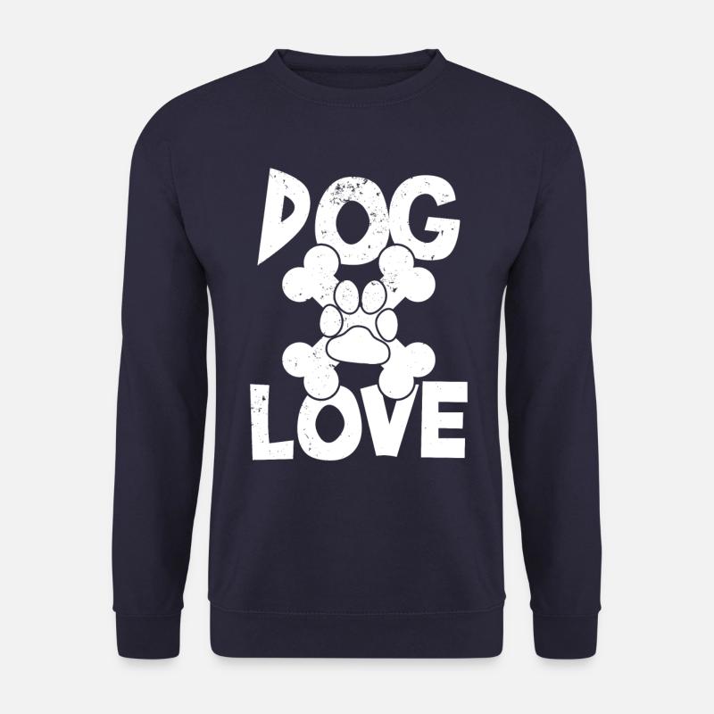 Hundeliebe-Hundespruch - Unisex Pullover - Navy
